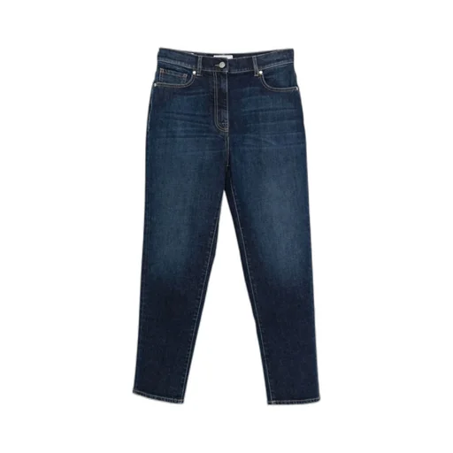 Embossed Patch Denim Jeans