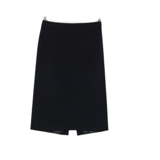 Back-Vent Midi Skirt