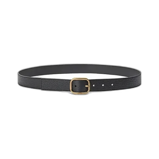 Rounded Soft Belt In Supple Grained Calfskin