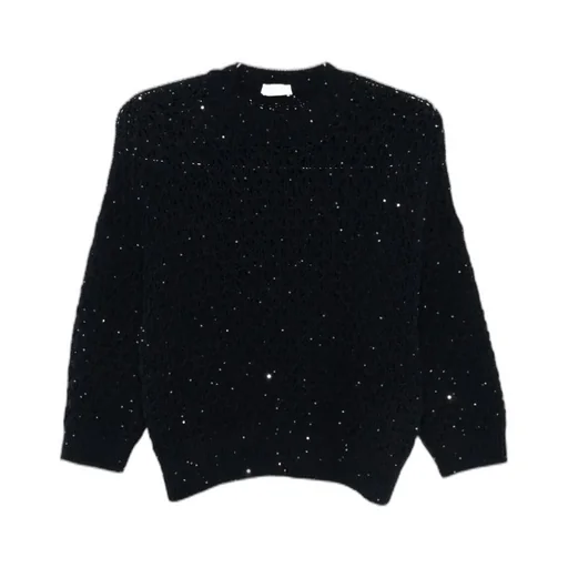 Sequin-Embellished Wool Sweater