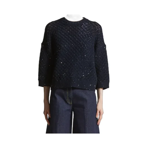 Sequin-Embellished Wool Sweater