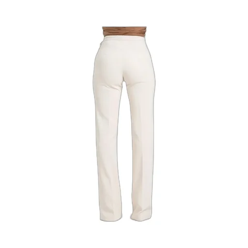 Button-Detailed Flared Trousers
