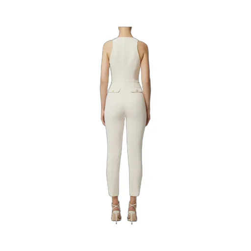 Elisabetta Franchi Double-Layer Crpe Jumpsuit