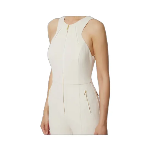 Elisabetta Franchi Double-Layer Crpe Jumpsuit