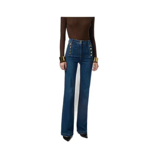 Button-Detailed Jeans