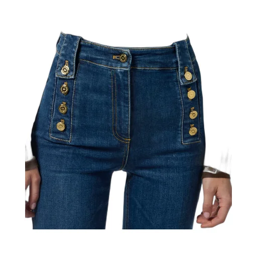Button-Detailed Jeans