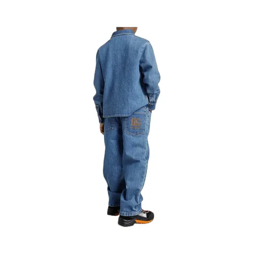 Logo-Embroidered Elastic-Waist Jeans