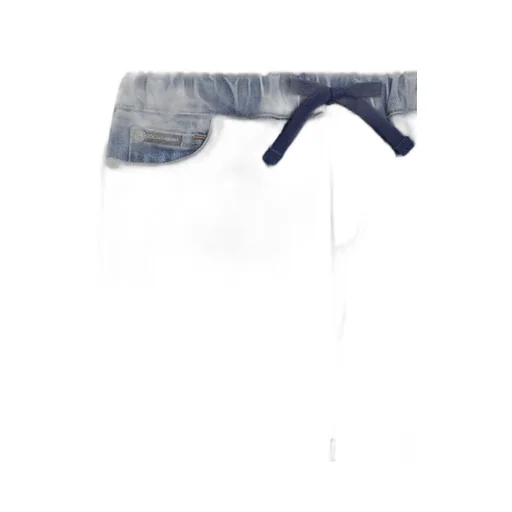 Logo-Embroidered Elastic-Waist Jeans