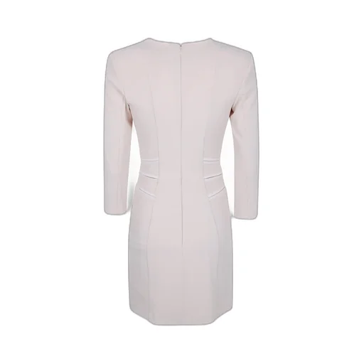 Zip-Trimmed Pocket Midi Dress