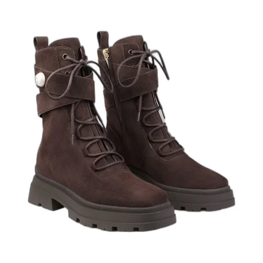 45Mm Noemi Lace-Up Combat Boots