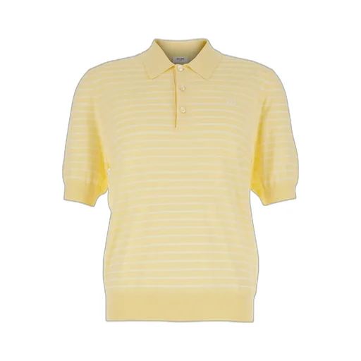 Short-Sleeved Polo Sweater In Fine Cotton