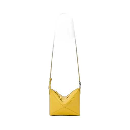 Puzzle Fold Pouch In Shiny Nappa Calfskin