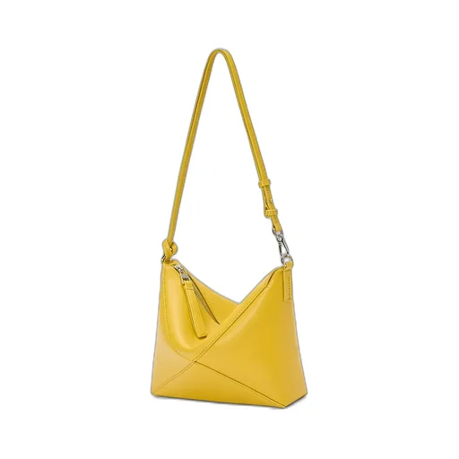 Puzzle Fold Pouch In Shiny Nappa Calfskin