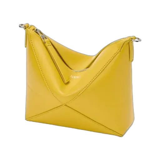 Puzzle Fold Pouch In Shiny Nappa Calfskin