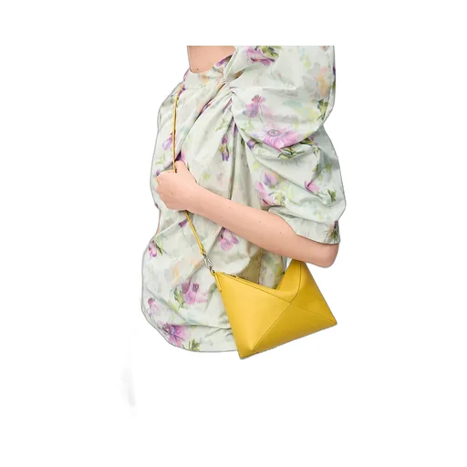 Puzzle Fold Pouch In Shiny Nappa Calfskin