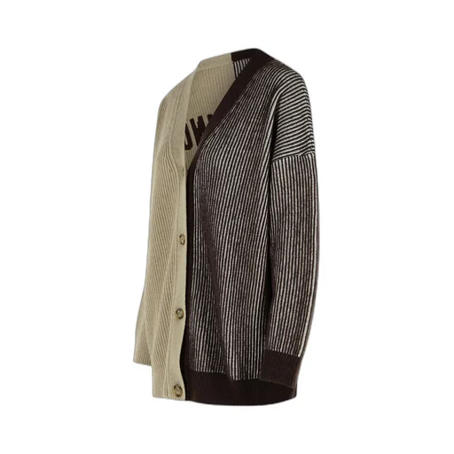 Long-Sleeved Knitted Cardigan