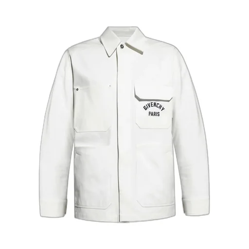Givenchy Paris Logo Embroidered Long-Sleeved Shirt