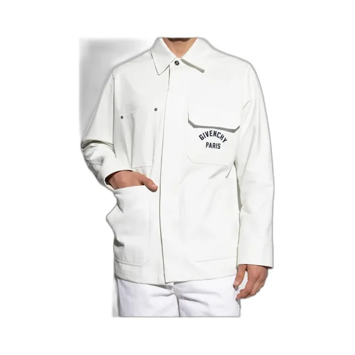 Givenchy Paris Logo Embroidered Long-Sleeved Shirt