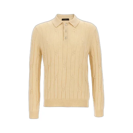 Zanone Braided Wool Polo Shirt