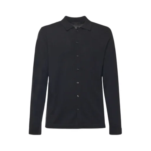 Zanone Button-Up Knit Shirt