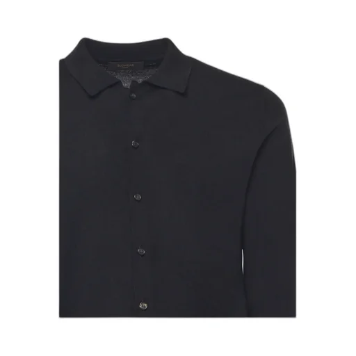 Zanone Button-Up Knit Shirt