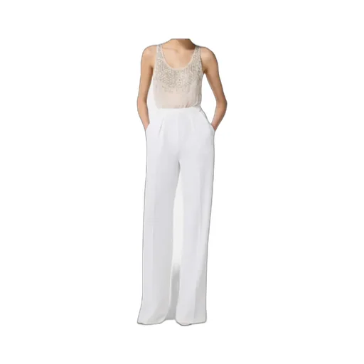 Elisabetta Franchi Georgette Crpe Embellished Jumpsuit