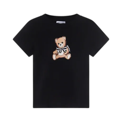 Moschino Kids Teddy Printed Crewneck T-Shirt