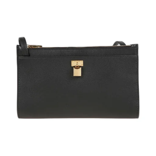 Mini Padlock Leather Cross Body Bag