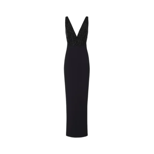 Elisabetta Franchi V-Neck Red Carpet Dress