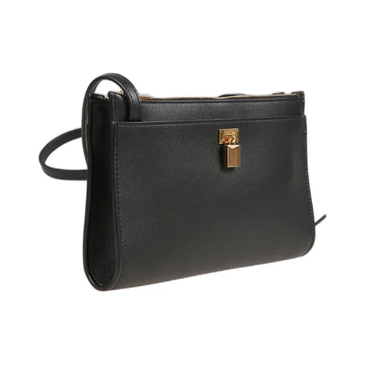 Mini Padlock Leather Cross Body Bag