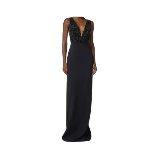 Elisabetta Franchi V-Neck Red Carpet Dress
