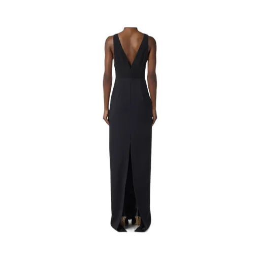 Elisabetta Franchi V-Neck Red Carpet Dress