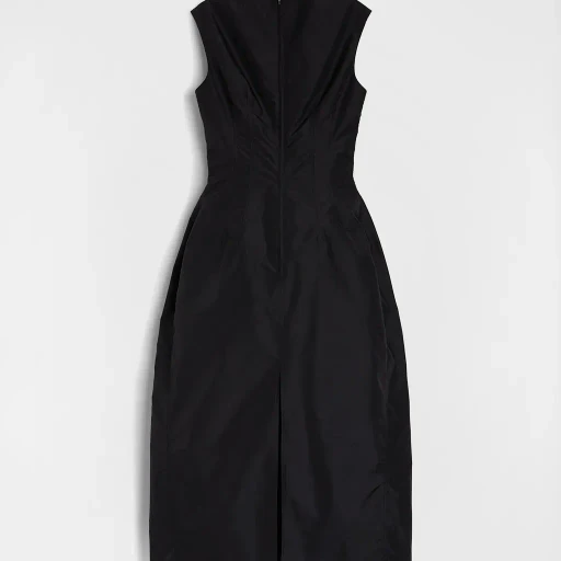 Technical Faille Cut-Out Dress