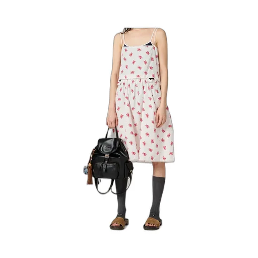 Slubbed Poplin Dress