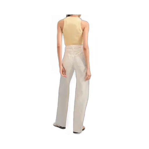 Printed Wide-Leg Jeans