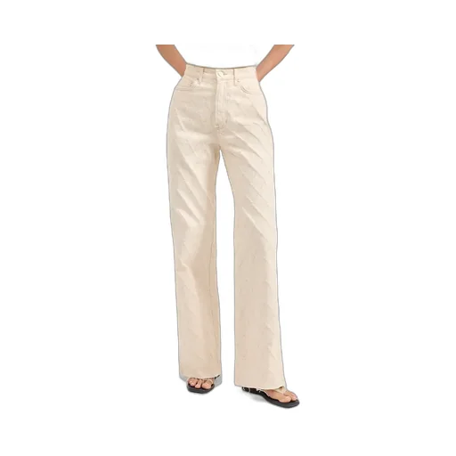 Printed Wide-Leg Jeans