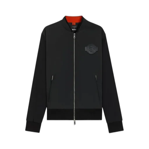 X Porsche Skiles Logo-Plaque Cotton Bomber Jacket