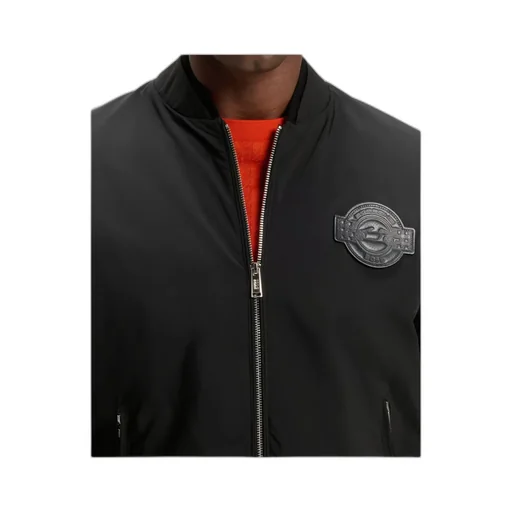 X Porsche Skiles Logo-Plaque Cotton Bomber Jacket