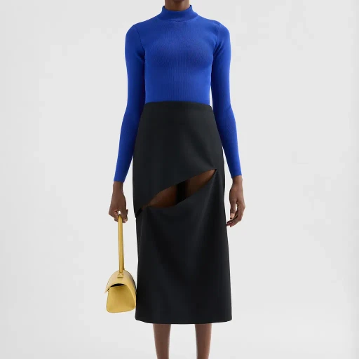 Technical Mock-Neck Sweater