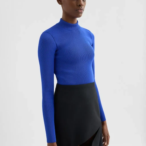 Technical Mock-Neck Sweater