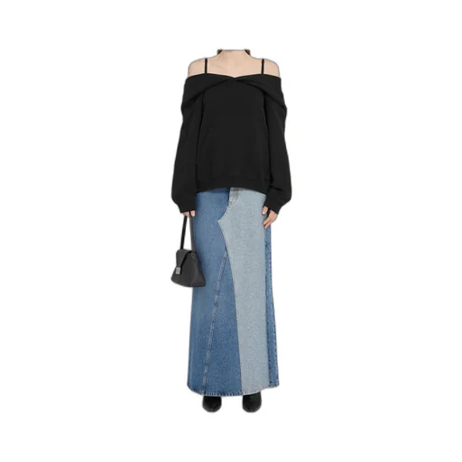 Mm6 Maison Margiela Off-Shoulder Sweatshirt