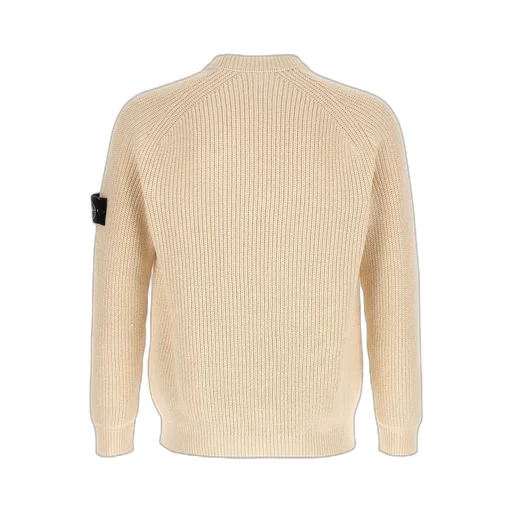 Stone Island Logo Patch Crewneck Knitted Sweater