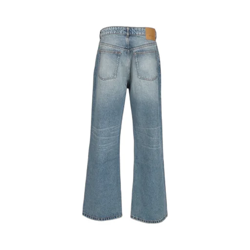 Ami Paris Whiskering Effect Wide-Leg Jeans