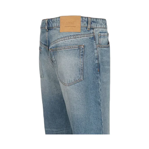 Ami Paris Whiskering Effect Wide-Leg Jeans
