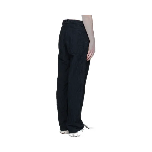 Stone Island Logo Patch Straight Leg Trousers