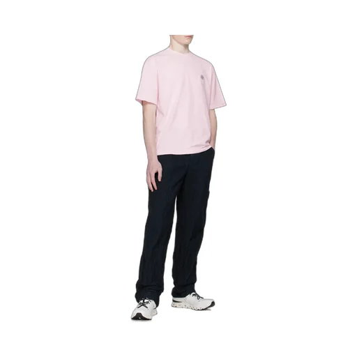 Stone Island Logo Patch Straight Leg Trousers