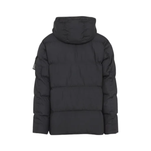 Stone Island Logo Patch Zip-Up Hooded Jacket