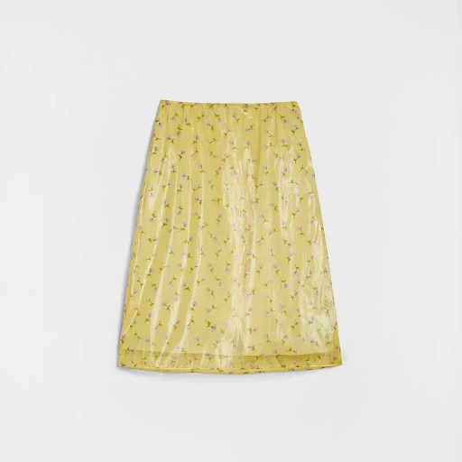 Technical Organdy Printed Skirt
