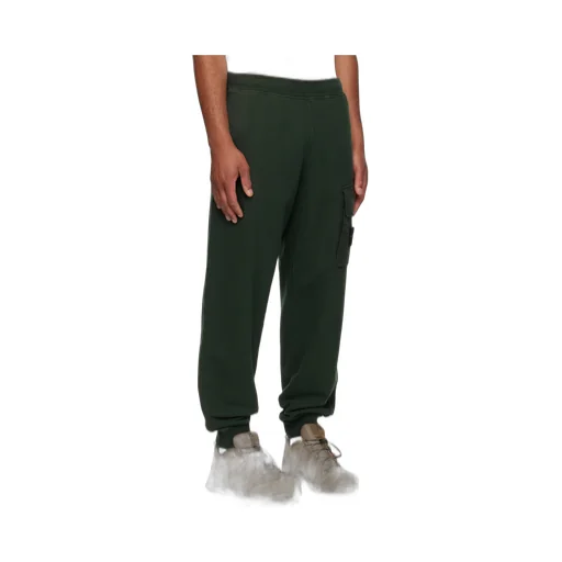 Stone Island Logo Patch Tapered-Leg Pants