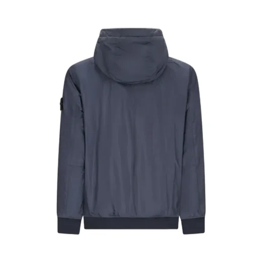 Stone Island Logo Patch Zip-Up Hooded Jacket